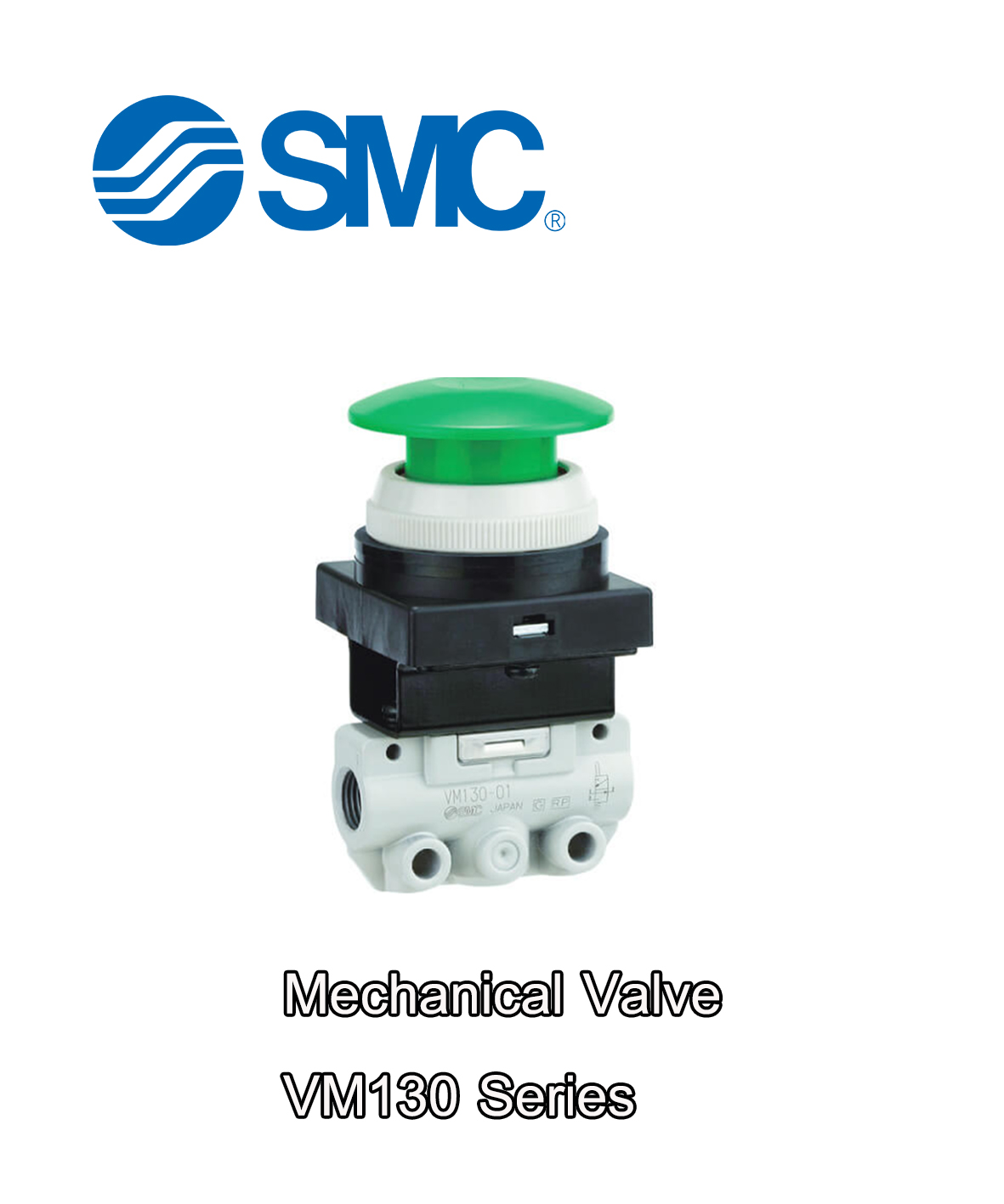 SMC MECHANICAL VALVE SMC ปุ่มกดวาล์วนิวเมติกส์ VM130-01-30GA