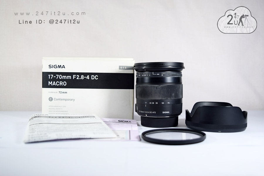 เลนส์ sigma 17-70mm f2.8-4 DC Macro สภาพสวย For Nikon