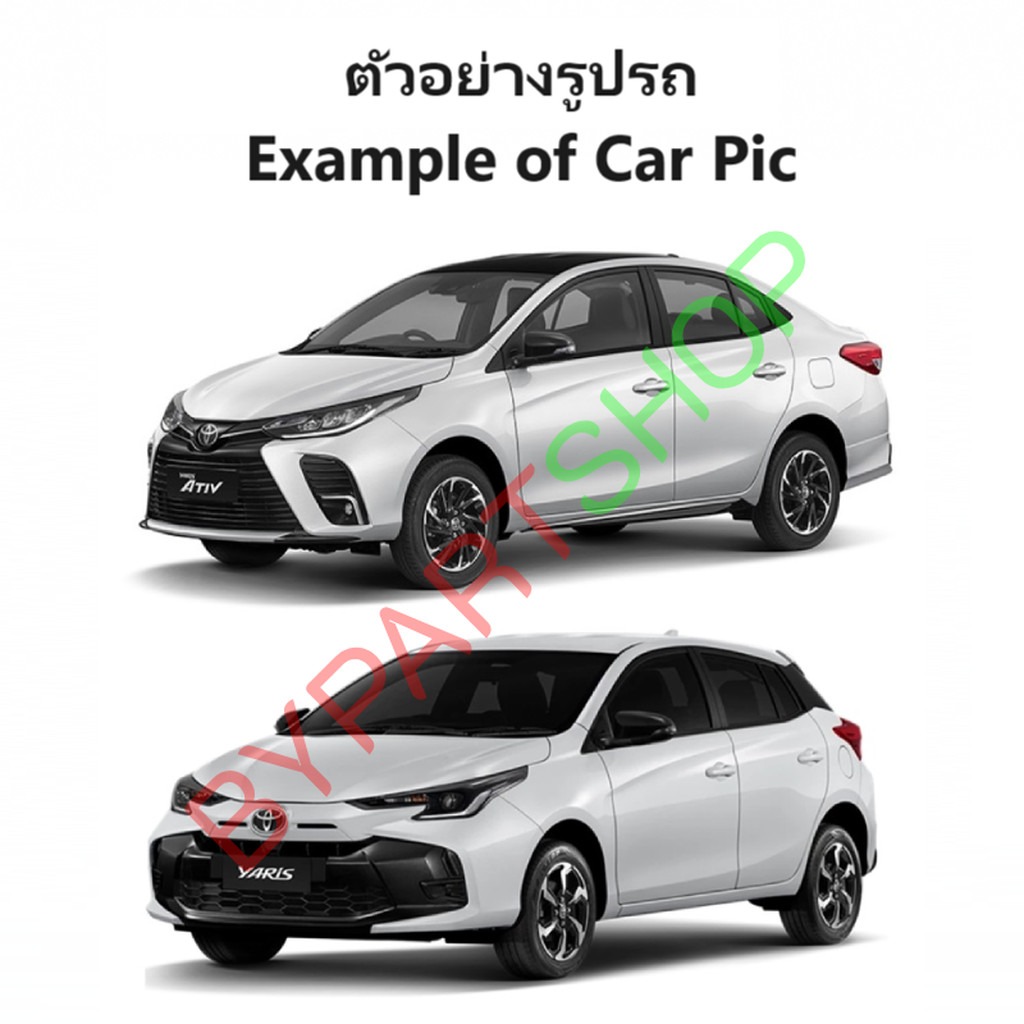 กระจกมองข้าง TOYOTA YARIS(ยาริส) Gen3/YARIS ATIV(เอทีฟ) ปรับไฟฟ้า 7สาย มีไฟเลี้ยว ฝาหลังดำ(ยังไม่ทำสี) ปี2013-2022 -ราคาต่อข้าง-