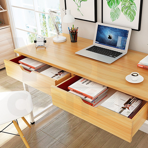 CASSA โต๊ะคอมพิวเตอร์ โต๊ะทำงาน โต๊ะอ่านหนังสือ โต๊ะอเนกประสงค์ มาพร้อมลิ้นชัก ขนาด 100 x 50 cm.