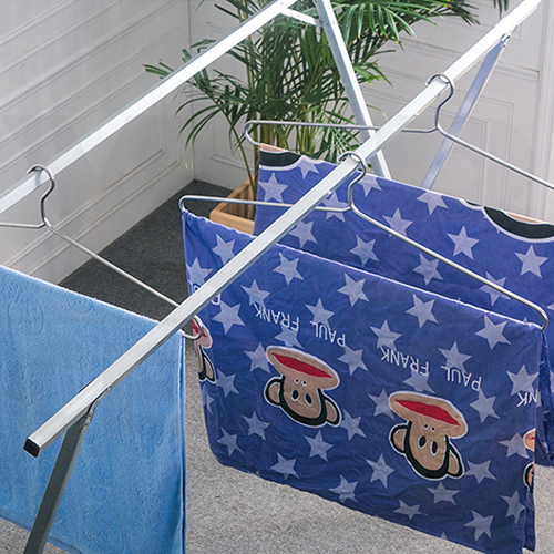 ไม้แขวนผ้าขนหนู ไม้แขวนผ้าห่ม ไม้แขวนผ้าปูที่นอน ไม้แขวนสแตนเลส แพ็ค 2 ชิ้น