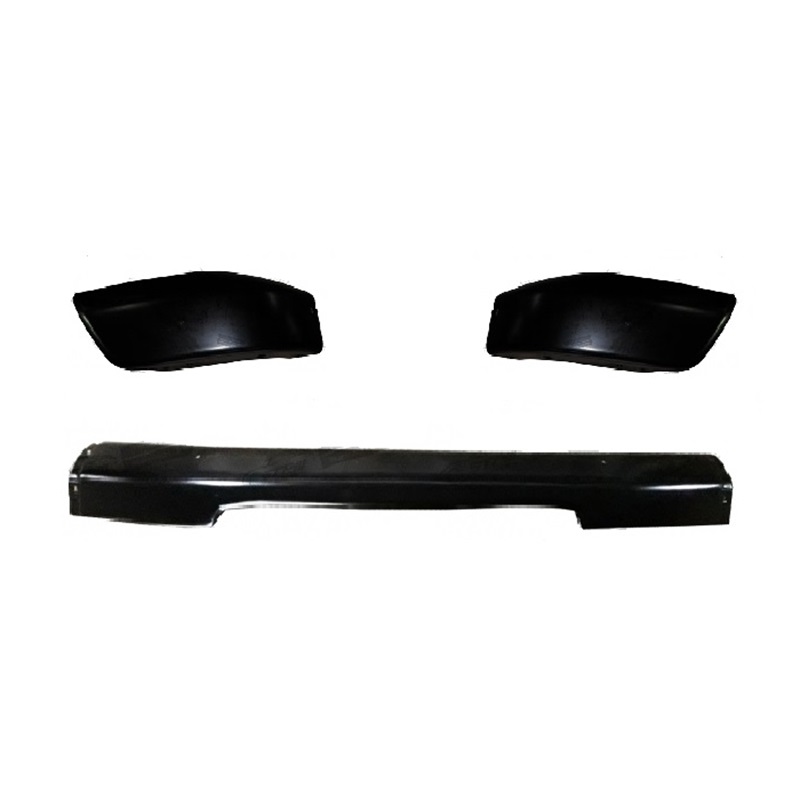 กันชนหน้า NISSAN FRONTIER(ฟอนเทียร) โฉมไฟตาลึก/ตาเต็ม แบบ 3ชิ้น เหล็กดำ(ยังไม่ทำสี) ปี1998-2001 (รหัส:BIGM'98+มุมคู่)