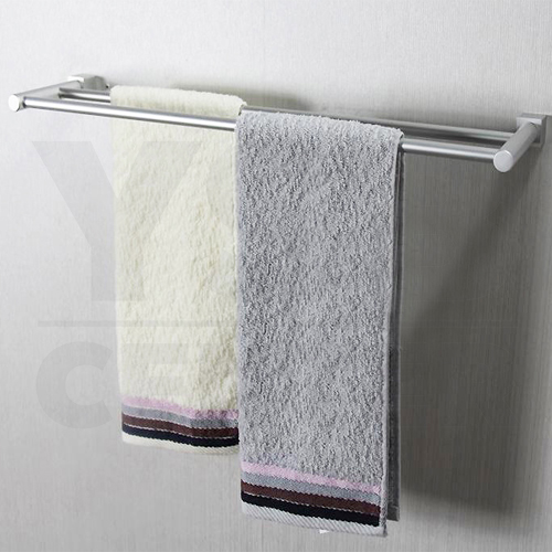 CASSA ราวแขวนผ้าอลูมีเนียม ในห้องน้ำ แบบเจาะผนัง ราวคู่ รุ่น C1L047-ALM-8026-260