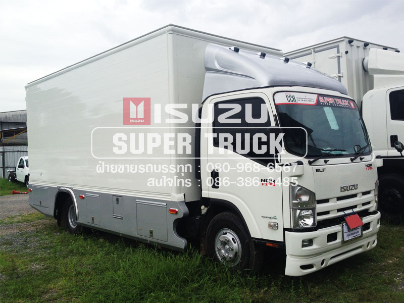 ISUZU NQR แบบตู้อลูมิเนียม (ช่วงต่อยาว 5.6เมตร)