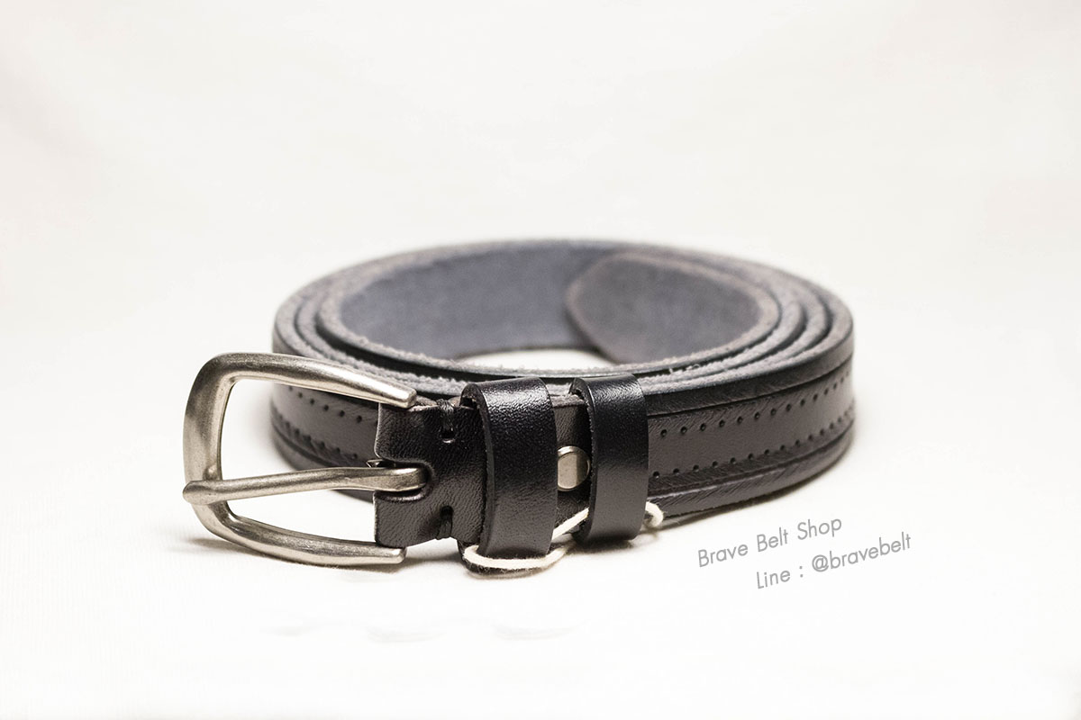 เข็มขัดหนังแท้ผู้หญิง หนังดิบสวย