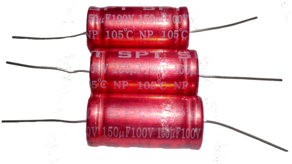 150uf 100V SPT Bipolar Capacitor Non - Polarized Elect.