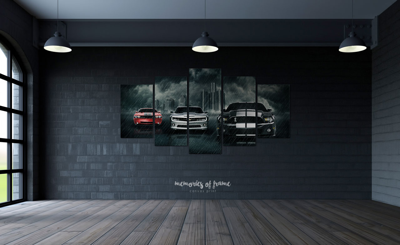 กรอบลอยผ้าแคนวาส ชุด 5 ชิ้น