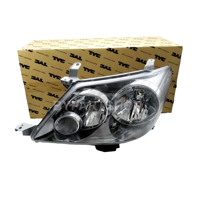 ไฟหน้า TOYOTA FORTUNER(ฟอจูนเนอร์) โคมเทาดำ ปี2004-2007 (งานแท้ TYC) (รหัส RS : BLACK) -ราคาต่อดวง-