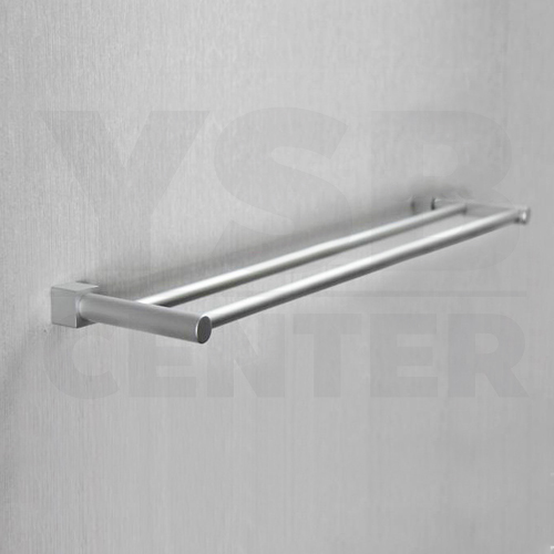 CASSA ราวแขวนผ้าอลูมีเนียม ในห้องน้ำ แบบเจาะผนัง ราวคู่ รุ่น C1L047-ALM-8026-260