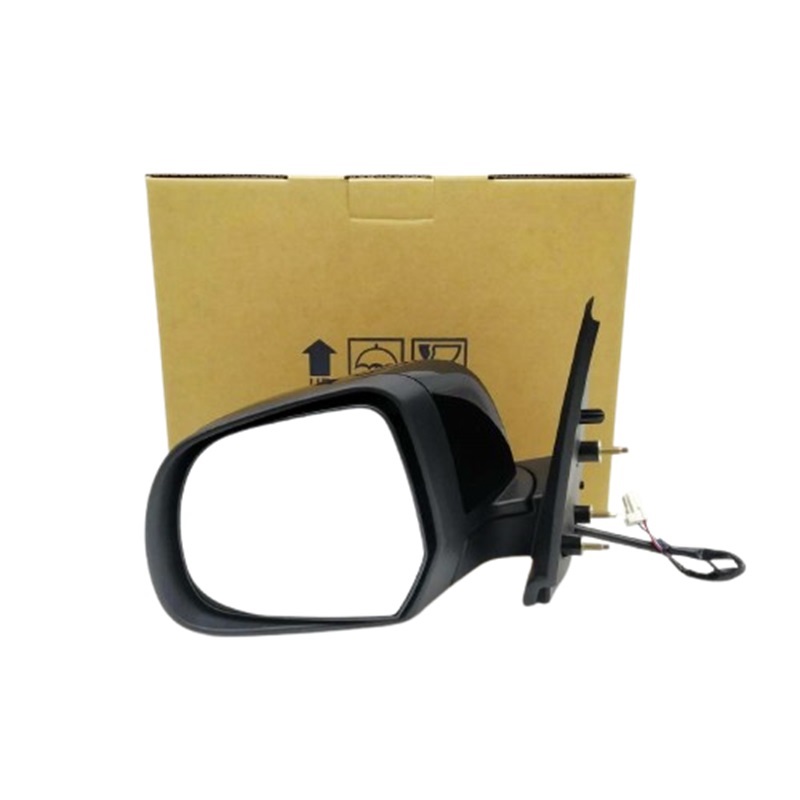 กระจกมองข้าง NISSAN MARCH(มาร์ช) รุ่นปรับไฟฟ้า 3สาย ฝาครอบสีดำ(งานไม่ทำสี) ปี2010-2021 -ราคาต่อข้าง-