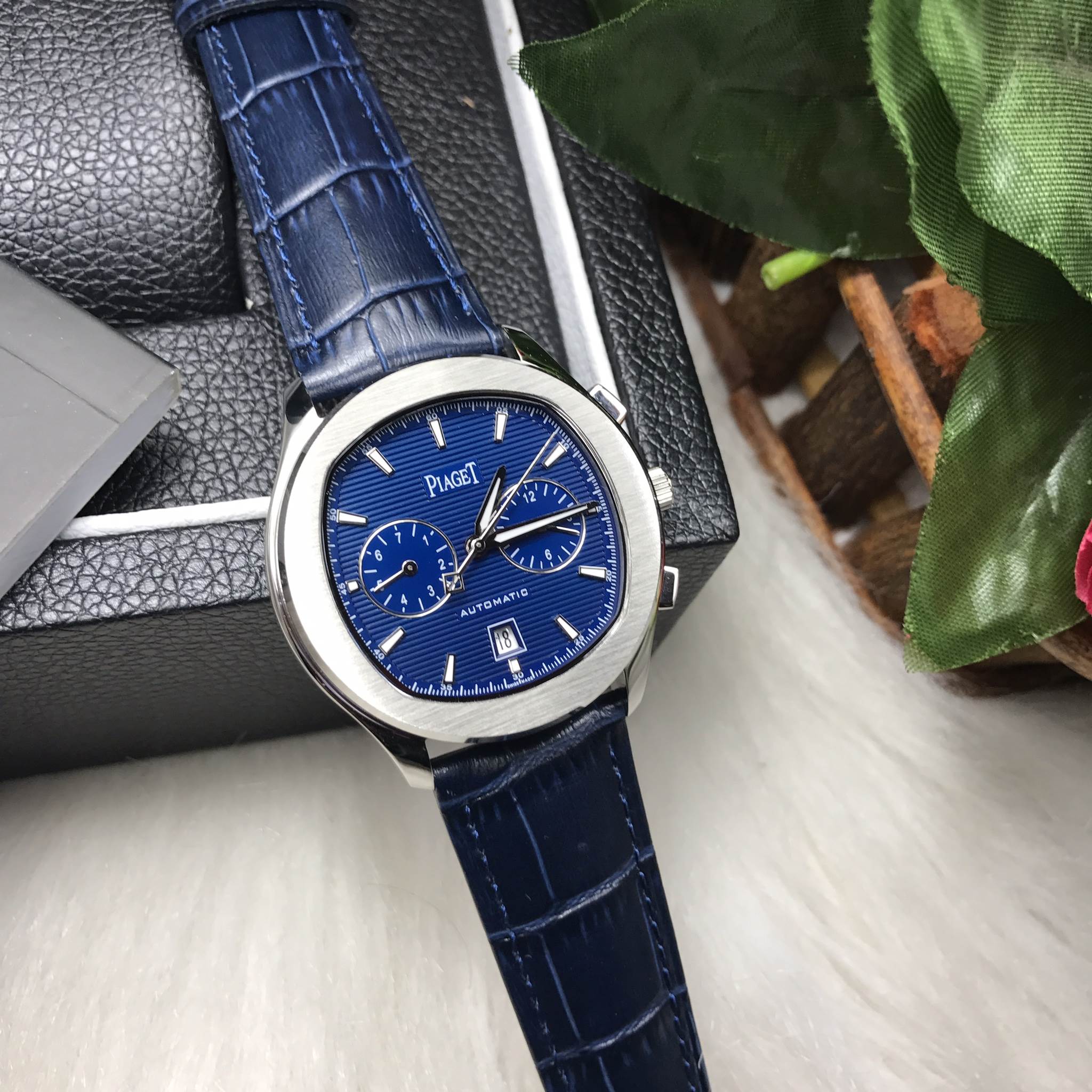 นาฬิกา Piaget PoLo S Chronograph 42 mm. Mirror Swiss สายหนังแท้