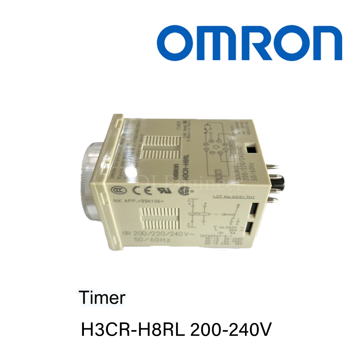 Omron Timer H3CR-H8RL 200-240VAC