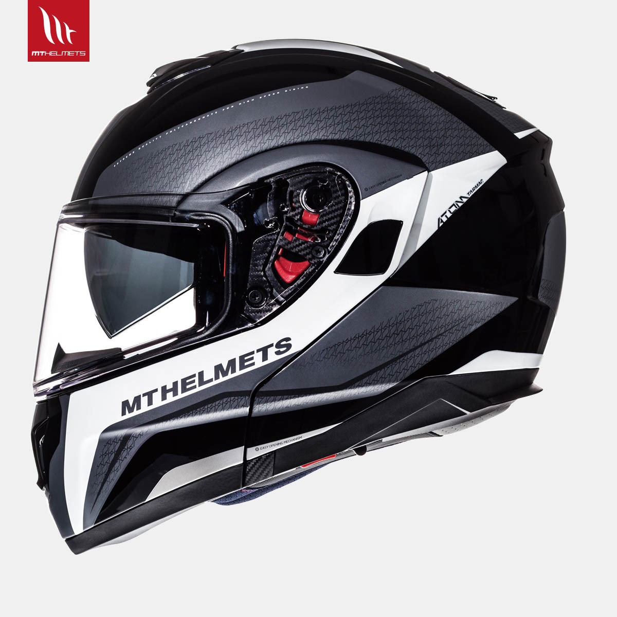 MT Atom Tarmac Gloss & Matt Black White