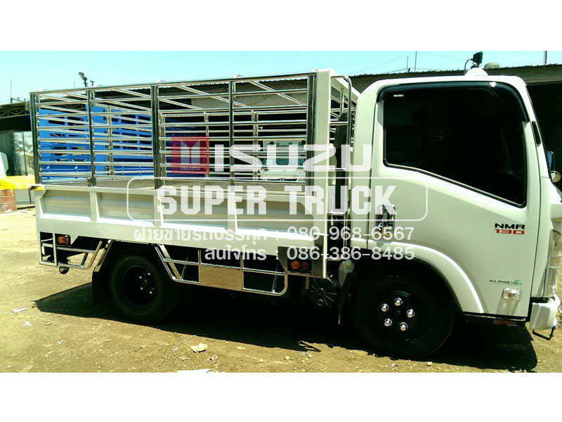 ISUZU NMR แบบกระบะคอก (ช่วงต่อยาว 3เมตร)