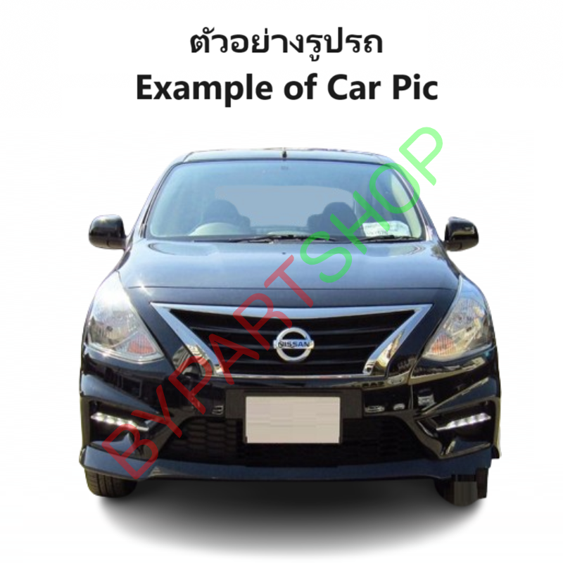 กระจกมองข้าง NISSAN ALMERA(อัลเมร่า) รุ่นปรับ+พับไฟฟ้า 5สาย ฝาครอบสีดำ(งานไม่ทำสี) ปี2011-2019 -ราคาต่อข้าง-