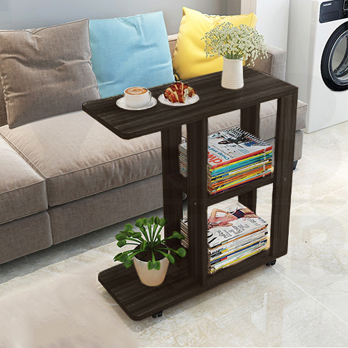 ชั้นวาง ชั้นวางหนังสือ โต๊ะกลาง ชั้นวางข้างโซฟา ชั้นวางสไตล์มินิมอล จัดเก็บเป็นระเบียบมีล้อ