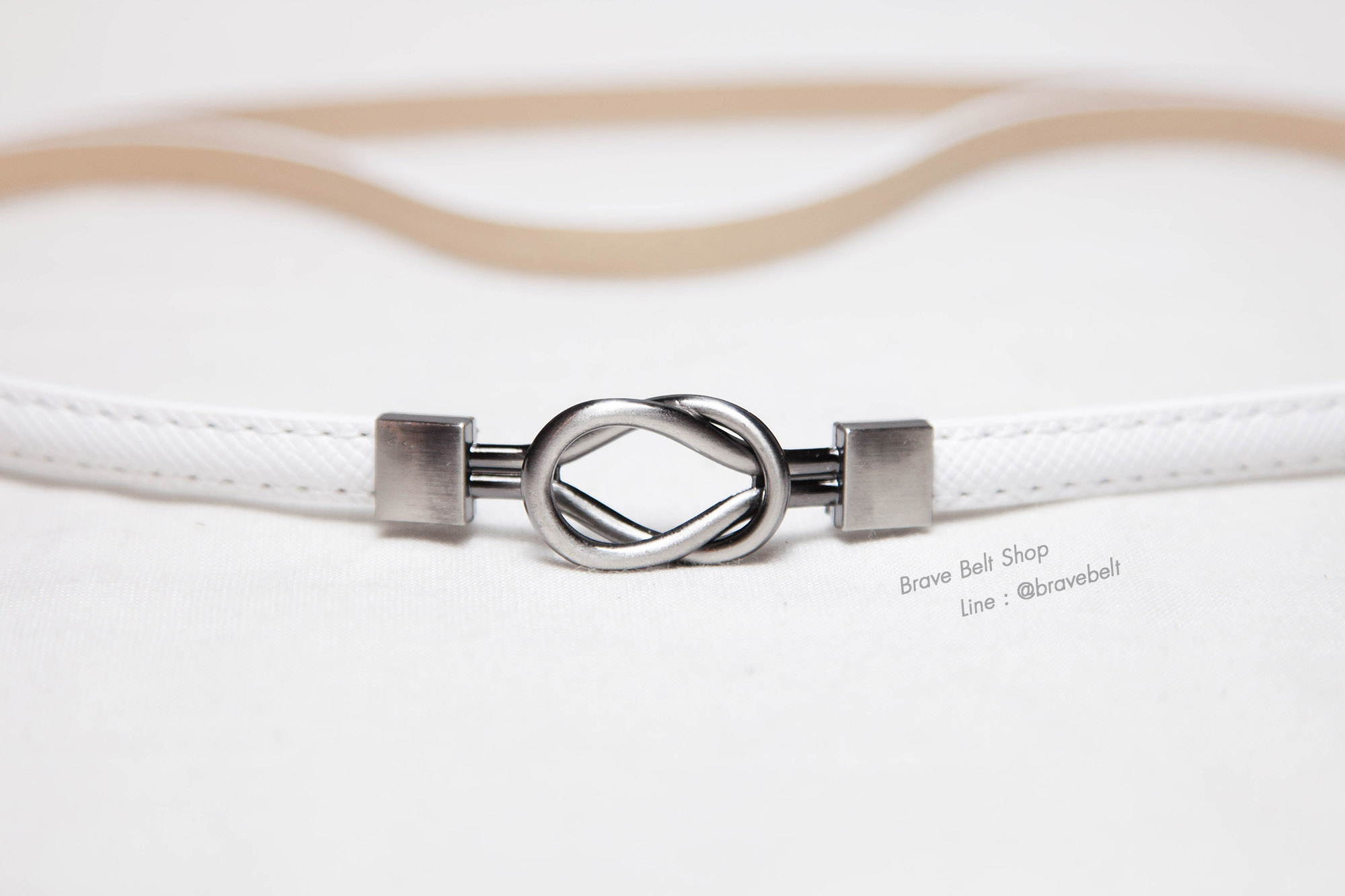 เข็มขัดปรับสายได้ หัวเข็มขัดแบบไขว้กันสวย