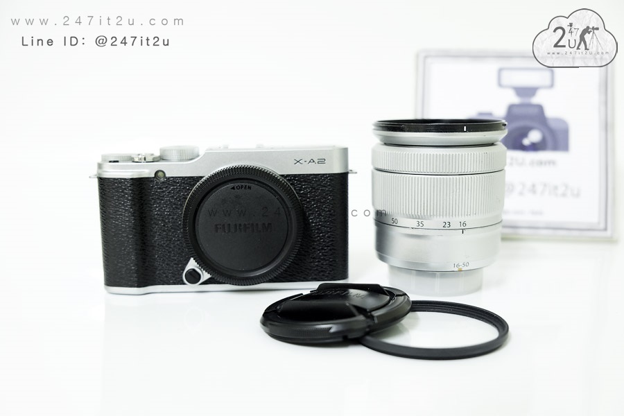 กล้อง Fujifilm X-A2 พร้อมเลนส์ 16-50 mm f3.5-5.6 OIS II สีเงิน
