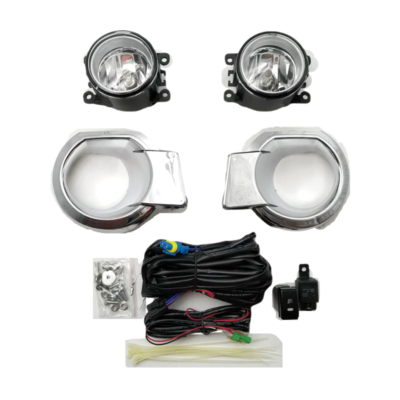 ไฟตัดหมอก/ไฟสปอร์ตไลท์ FORD RANGER(ฟอร์ด แรนเจอร์) T6 ฝาครอบชุบโครเมียม ปี2012-2014 (ครบชุด) (รับประกัน 6เดือน) (FD490E)