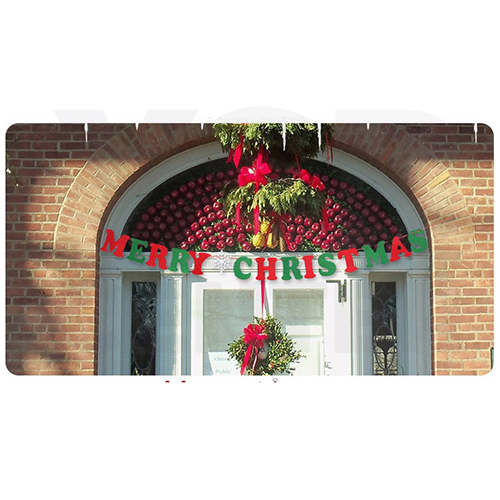 ธงอักษร ธงประดับวันคริสต์มาส ธงคริสต์มาส ธงแขวนประดับ ธงสี่เหลี่ยม คริสต์มาส ยาว 3 เมตร