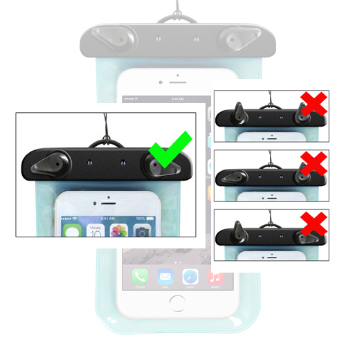 ซองมือถือกันน้ำ สำหรับมือถือ กันน้ำในระดับน้ำลึก 20 เมตร มีสายรัดข้อมือ