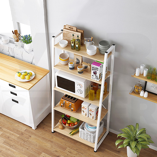 ชั้นวาง ชั้นวางของในห้องครัว ชั้นวางไมโครเวฟ ชั้นวางอเนกประสงค์ ประหยัดพื้นที่ (5ชั้น)