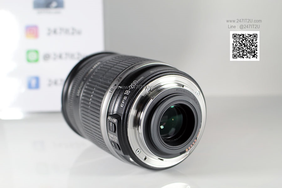 เลนส์ Canon EF-S 18-200mm f 3.5-5.6 IS มีกล่อง