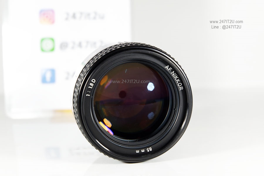 เลนส์ AF Nikon 85mm F1.8 D สีดำ สภาพดีครับ