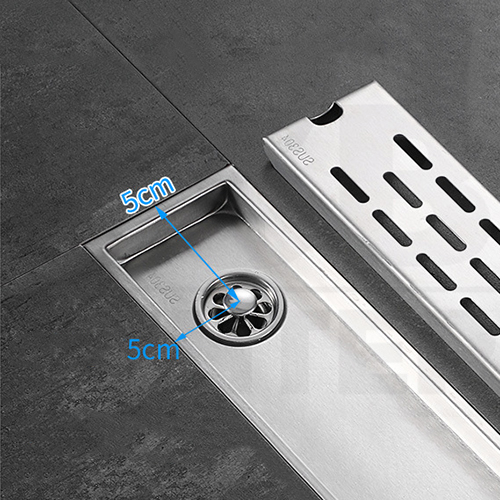 รางระบายน้ำ สแตนเลส304 ตะแกรงระบายน้ำ กันกลิ่น แมลง สแตนเลสขึ้นรูปหนาอย่างดี 20 30 40 cm CL0285 - CL0290