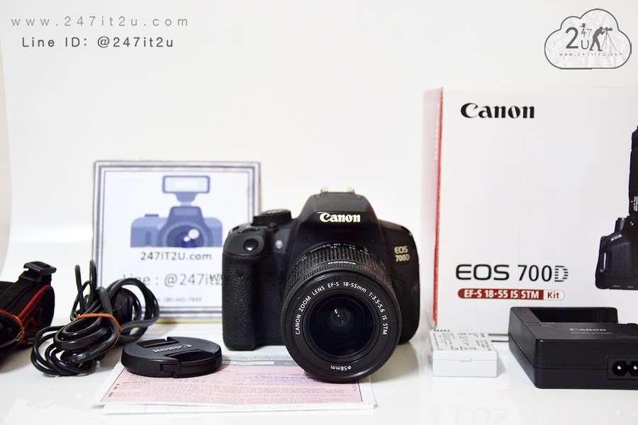 กล้อง Canon 700D+เลนส์ 18-55 mm สีดำ
