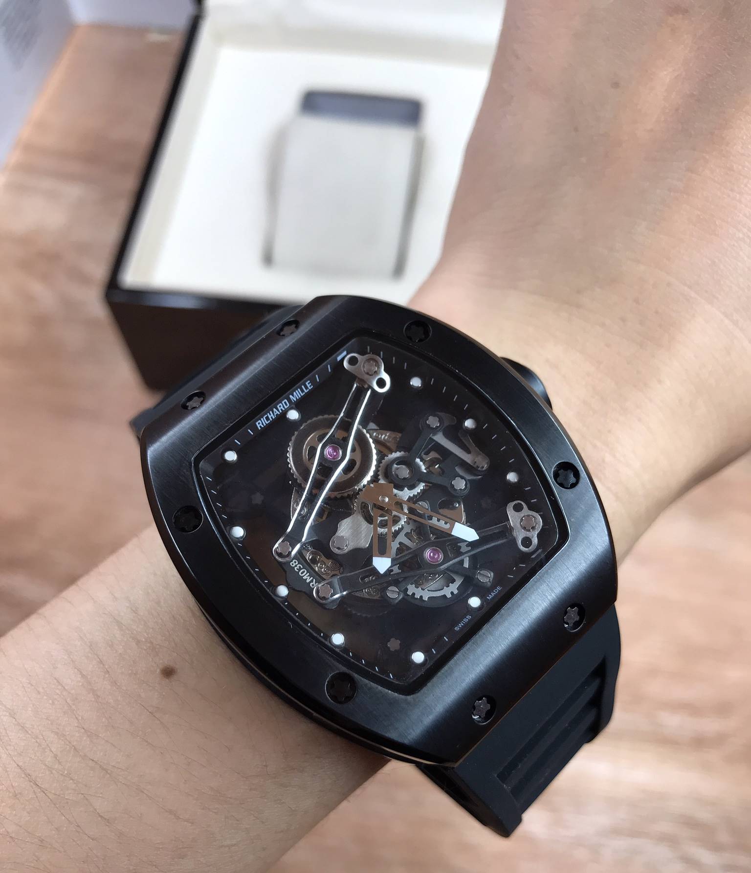 นาฬิกา Richard Mille RM038 Black - Mirror Swiss
