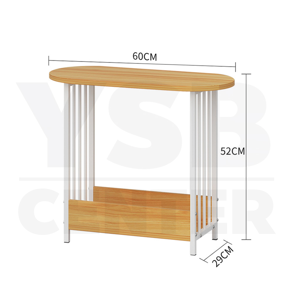 โต๊ะกลาง โต๊ะวางของ โต๊ะวางของพร้อมชั้นวางด้านล่าง ขนาดความยาว 60 cm.