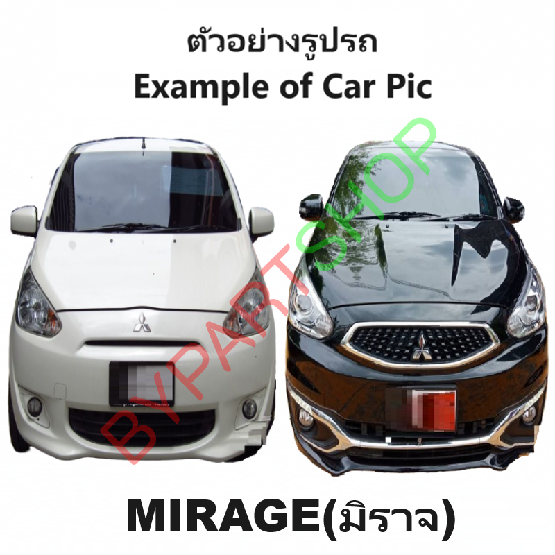 หม้อน้ำ MITSUBISHI MIRAGE(มิราจ)-ATTRAGE(แอททราจ) ไม่มีท่อเล็ก ปี2012-2018 เกียรออโต้ (กระปุกใส่ได้) (ประกัน 6เดือน)