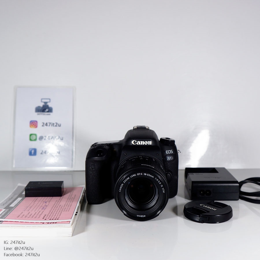 ขายกล้อง Canon 77D+เลนส์ 18-55mm is STM เครื่องศูนย์
