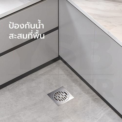 ตะแกรงระบายน้ำ แกนทองเหลือง สแตนเลส 304 กันกลิ่น กันแมลง ระบายน้ำได้อย่างรวดเร็ว CM0054 - CM0057