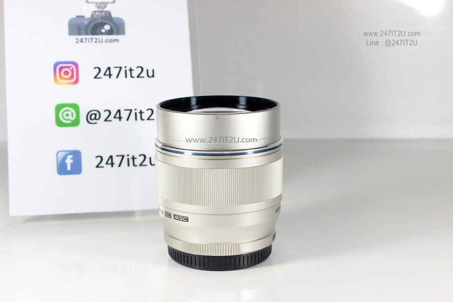 เลนส์ Olympus 75mm F1.8 ED MSC สี silver