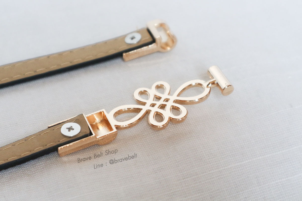 เข็มขัดฟรีไซต์ปรับสายได้ หัวรูปดอกไม้สวย