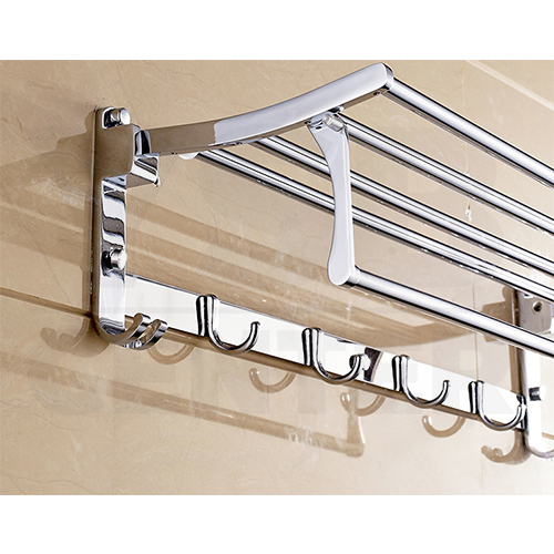 CASSA ราวแขวนผ้า วางผ้า และที่แขวนของใช้ในห้องน้ำสแตนเลสแบบติดผนัง รุ่นC1L044-SUS304-8118