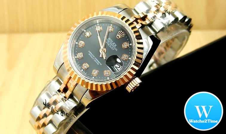 นาฬิกา Rolex Lady Datejust Jubilee 26 mm.& Men Size 36 mm. Steel Rose Gold 2K