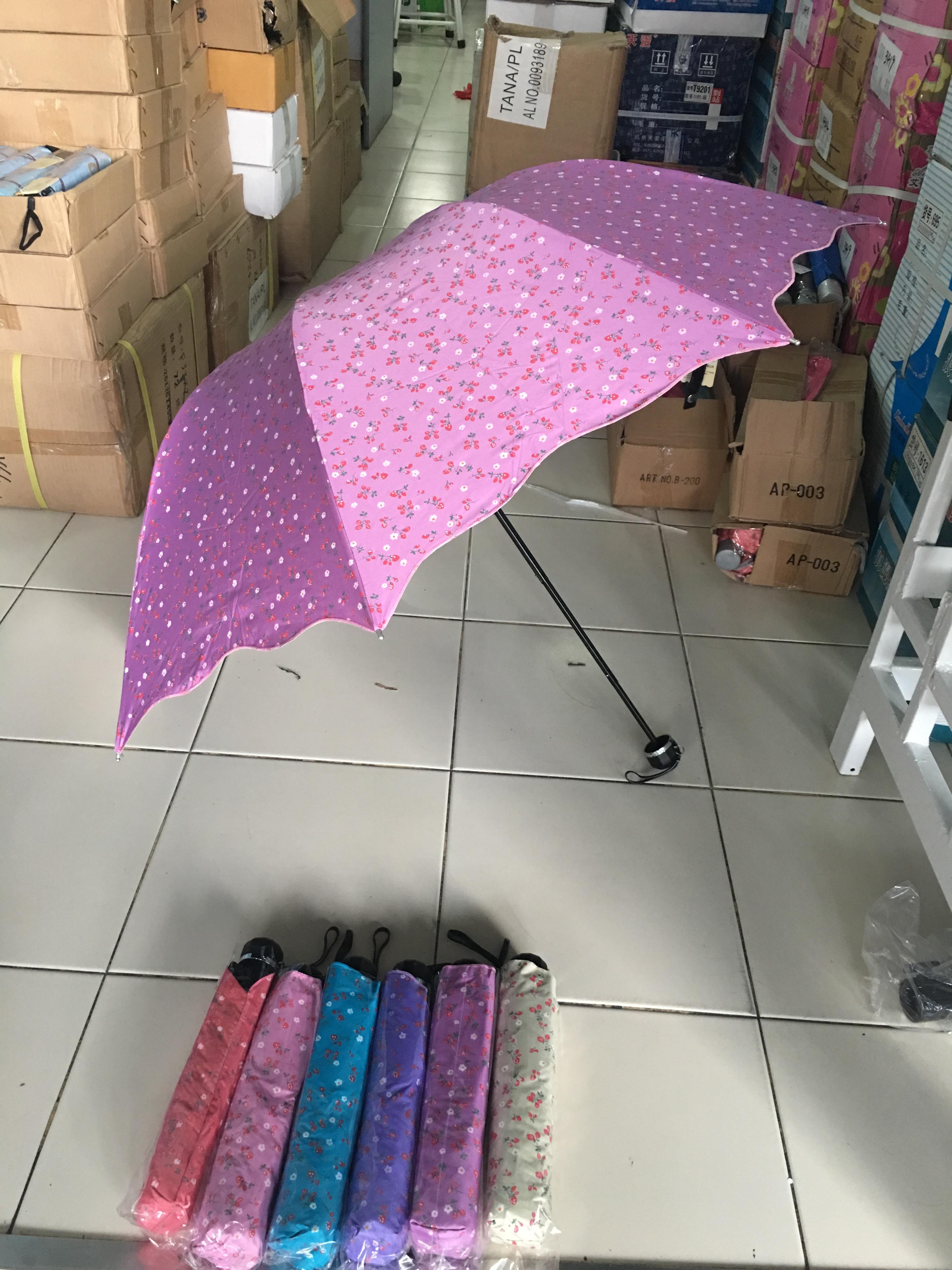 ร่มโค้งแฟชั่นยูวีดำ รหัส3417