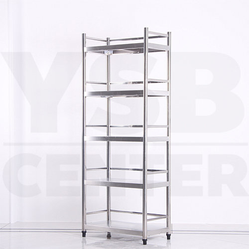 ชั้นวางของสแตนเลส 201 ชั้นวางของอเนกประสงค์ในครัวเรือน ขนาด 5 ชั้น