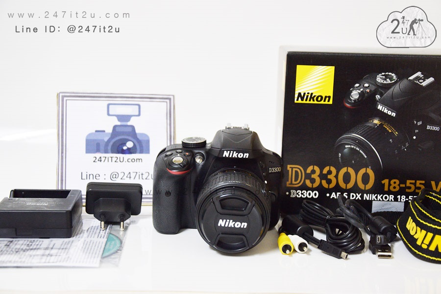 กล้อง Nikon D3300 + เลนส์ 18-55 mm f3.5-5.6 GII