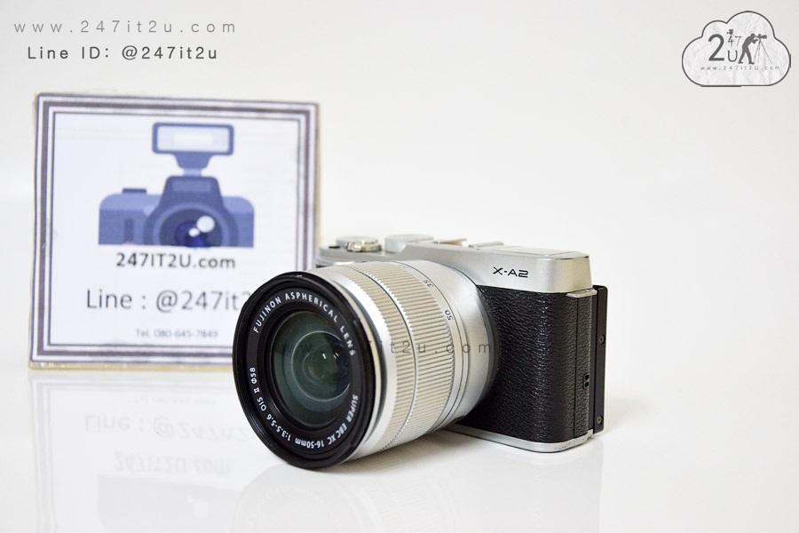 กล้อง Fujifilm X-A2 + เลนส์ 16-50 mm สีเงิน