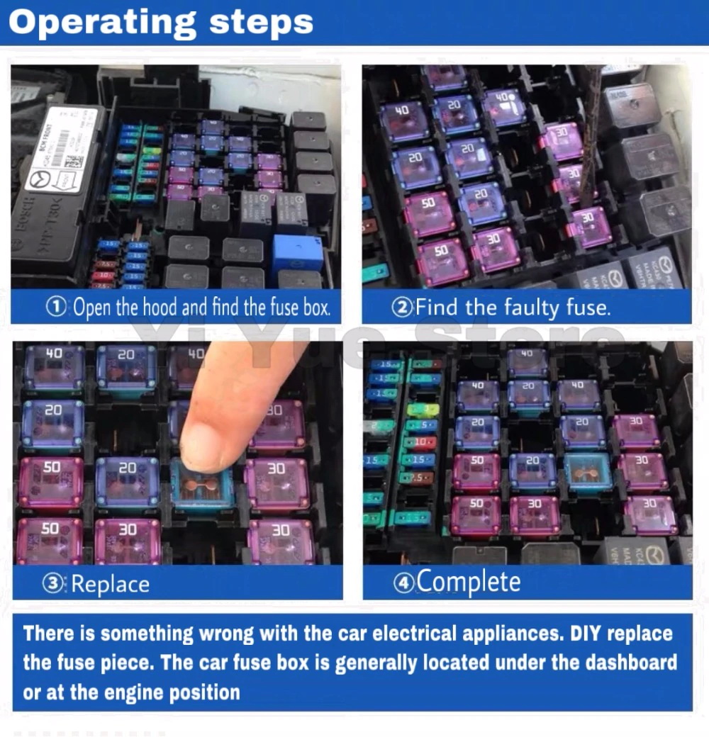 2 ชิ้น 30 แอมป์ DC 9V-32V.ฟิวส์เมนรถยนต์ PEC ตัวเมียสั้น ความสูง 16 มิล Fuse main female short สีชมพู Pink รหัส 9D3302