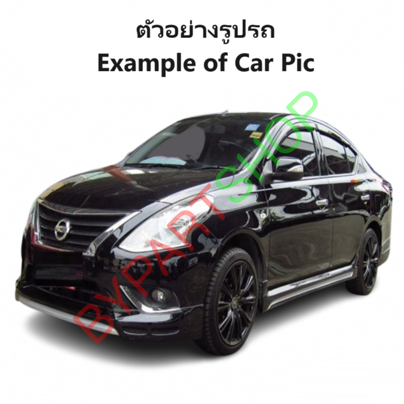 ไฟตัดหมอก/ไฟสปอร์ตไลท์ NISSAN ALMERA(อัลเมร่า) ฝาครอบดำ(คาดชุบ) โฉมที่2 ปี2014-2017 (ครบชุด) (รับประกัน 6เดือน) (NS731)