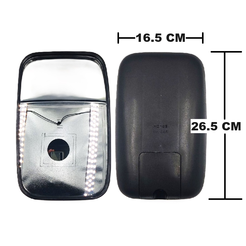 กระจกมองข้าง ISUZU NKR/NPR120-NMR130-NPR150-NQR175 ปี1995-2006 (ใส่ได้ทั้งซ้าย-ขวา) (ฺรหัส : BM245) -ราคาต่อข้าง-