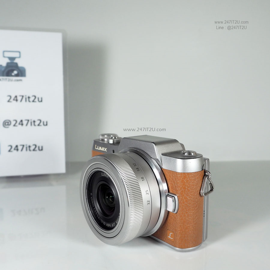 ขายกล้อง Panasonic GF7 + เลนส์12-32mm สี Brown ประกันศูนย์