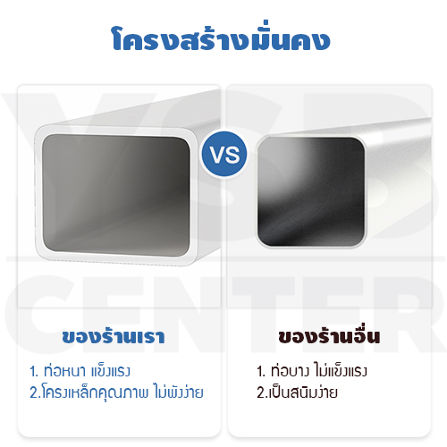 โต๊ะคอมพิวเตอร์ โต๊ะอ่านหนังสือ อเนกประสงค์ แบบท่อเหลี่ยม สอดใต้เตียง ปรับระดับ+ล้อเลื่อน 60X40 cm.