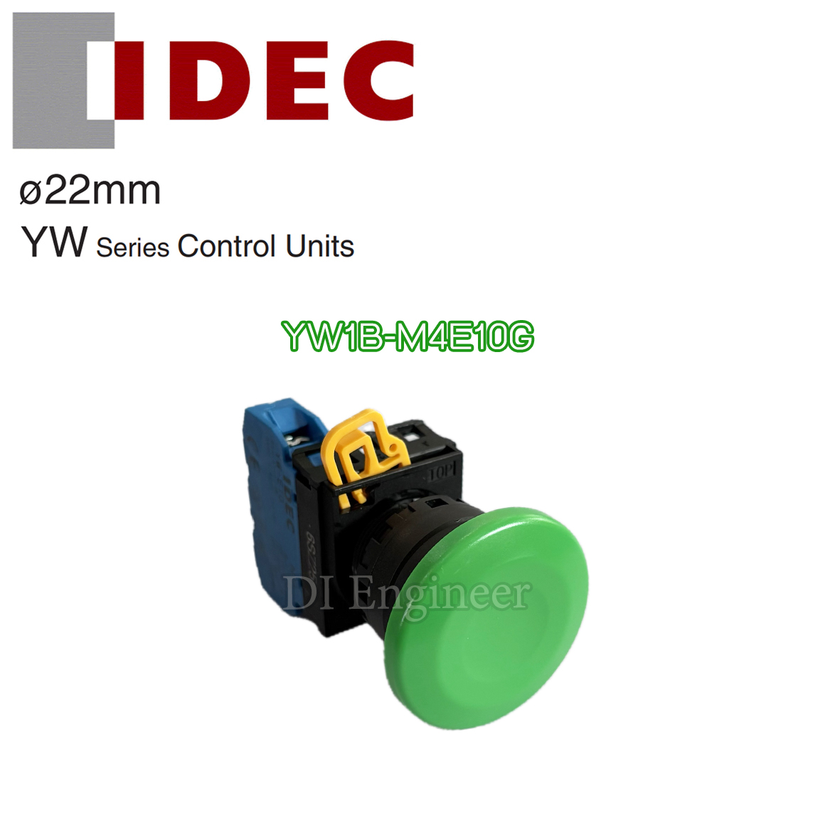 IDEC Pushbutton Switch (Mushroom) YW1B-M4E10G