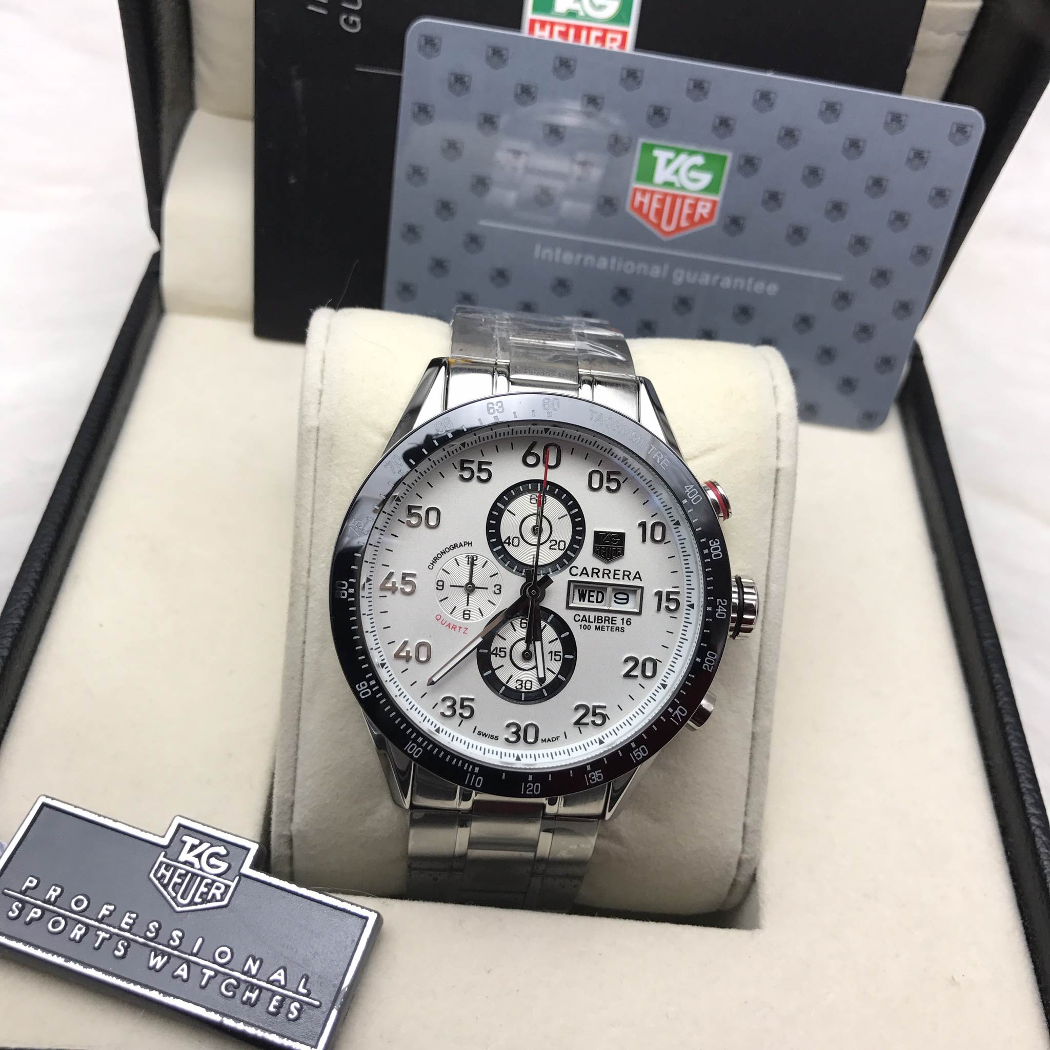 นาฬิกา TAG Heuer Carrera Cal.16 Day-Date Chronograph White